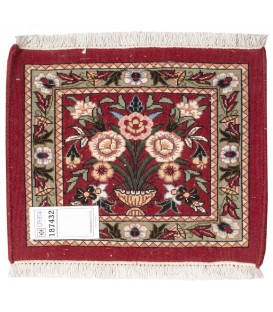 Tappeto persiano Shahindej annodato a mano codice 187432 - 35 × 36