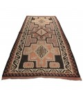 Kilim persiano Shahsevan annodato a mano codice 187442 - 160 × 405