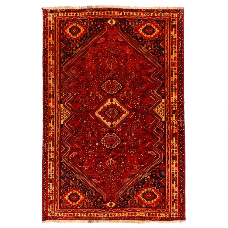 Tapis persan Shiraz fait main Réf ID 179266 - 186 × 286