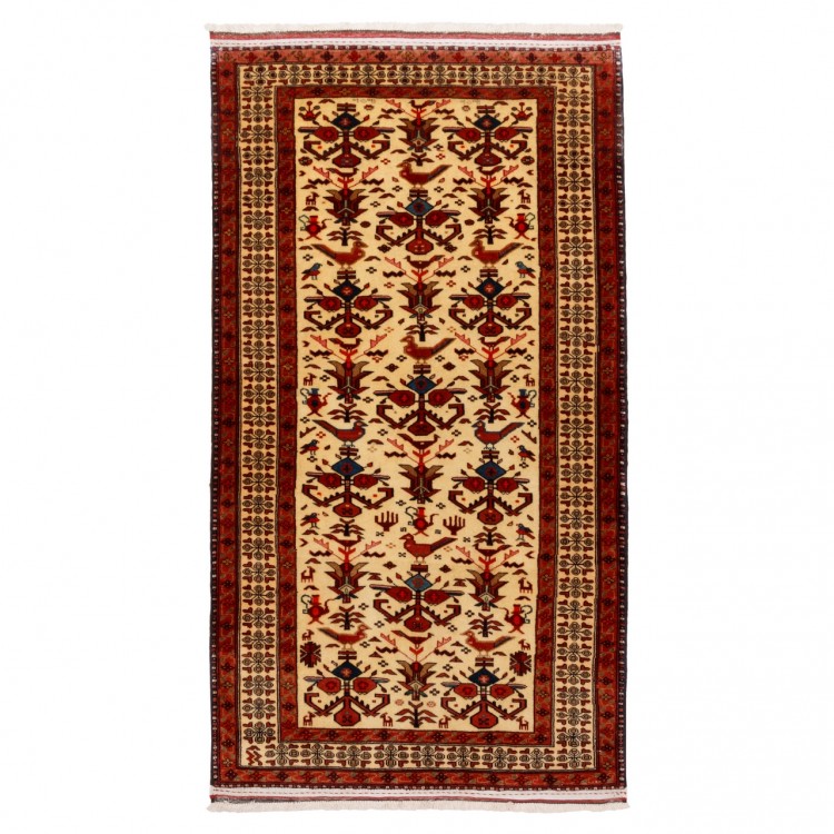 Tapis persan Baluch fait main Réf ID 179271 - 92 × 166