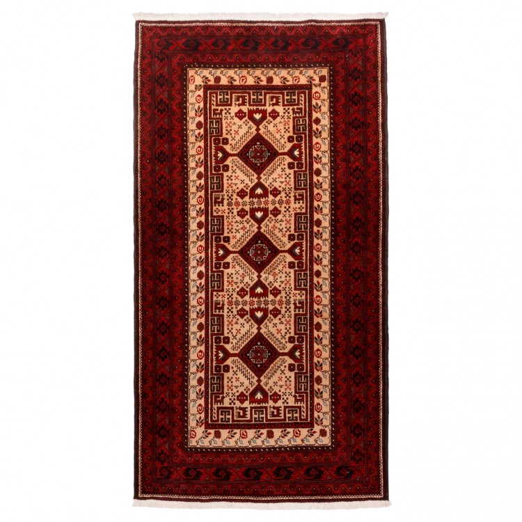 Tapis persan Baluch fait main Réf ID 179285 - 107 × 207