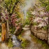 イランの手作り絵画絨毯 タブリーズ 番号 902341