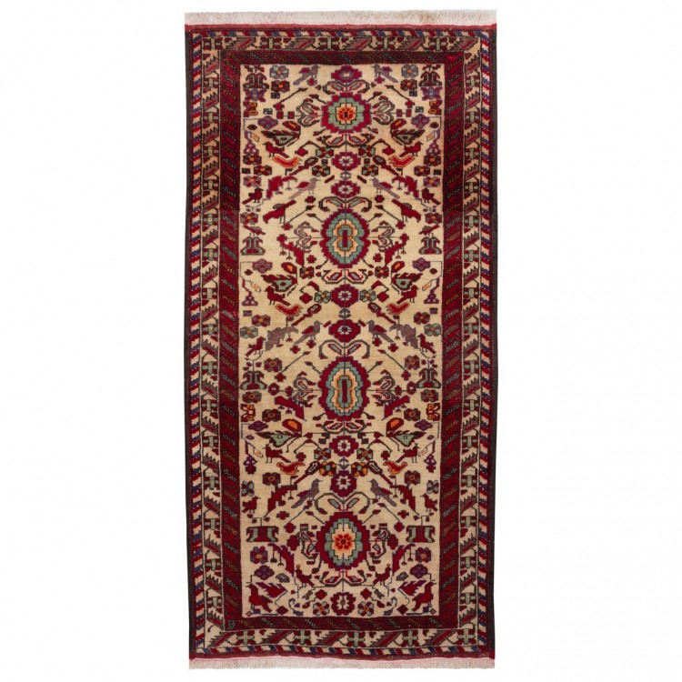 Tapis persan Baluch fait main Réf ID 141182 - 94 × 190