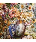 Tableau tapis persan Tabriz fait main Réf ID 912045