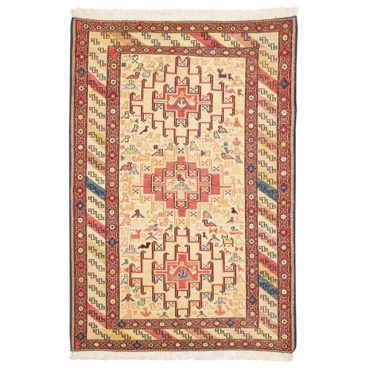 Kilim persan Shahsevan fait main Réf ID 151041 - 96 × 139