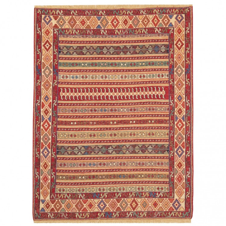 Kilim persiano Shahsevan annodato a mano codice 151016 - 114 × 150