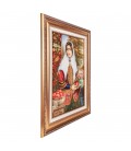 イランの手作り絵画絨毯 タブリーズ 番号 902462