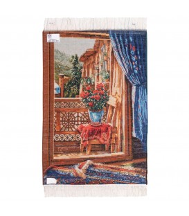 Tappeto persiano Tabriz a disegno pittorico codice 902482