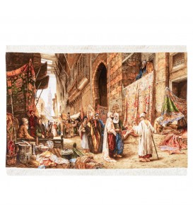 Tappeto persiano Tabriz a disegno pittorico codice 902506