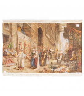 Tappeto persiano Tabriz a disegno pittorico codice 902506