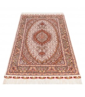 Tappeto persiano Tabriz annodato a mano codice 152039 - 80 × 128