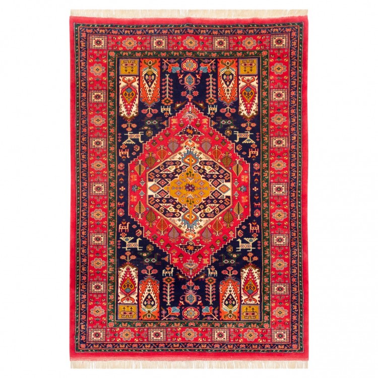 Tapis persan Qashqai fait main Réf ID 153003 - 136 × 195