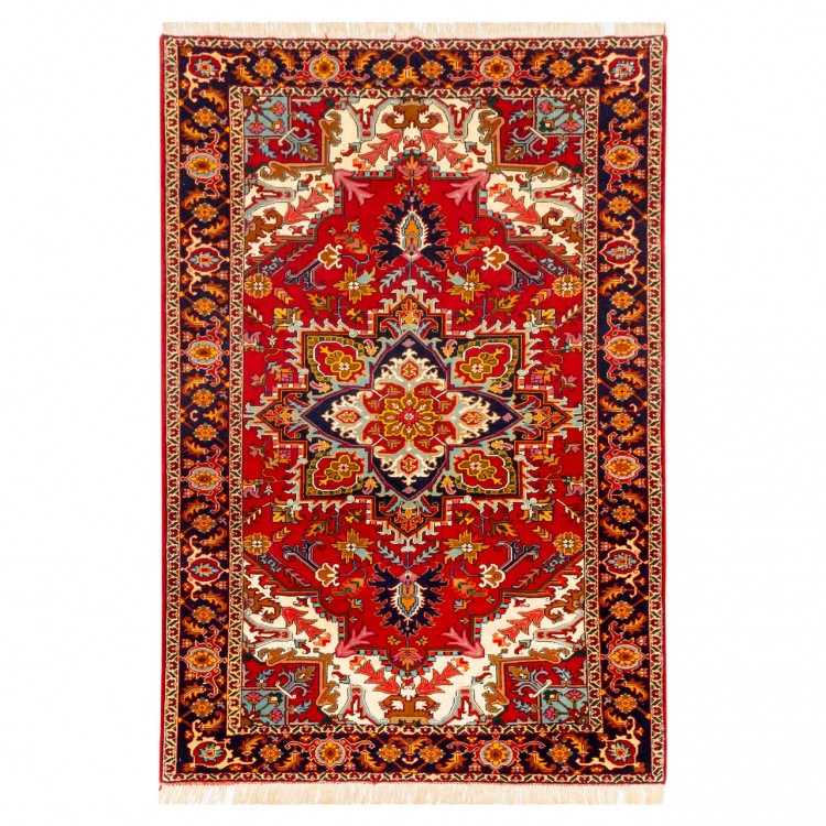 Tapis persan Heriz fait main Réf ID 153012 - 132 × 196