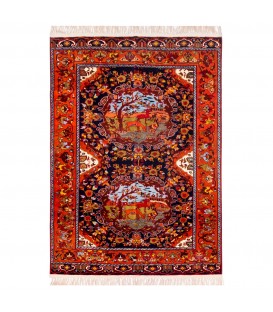 Tapis persan Sangan fait main Réf ID 153014 - 127 × 178