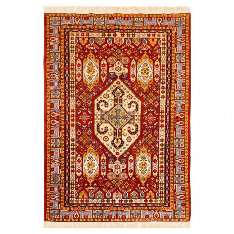 Персидский ковер ручной работы Qашqаи Код 153016 - 135 × 190
