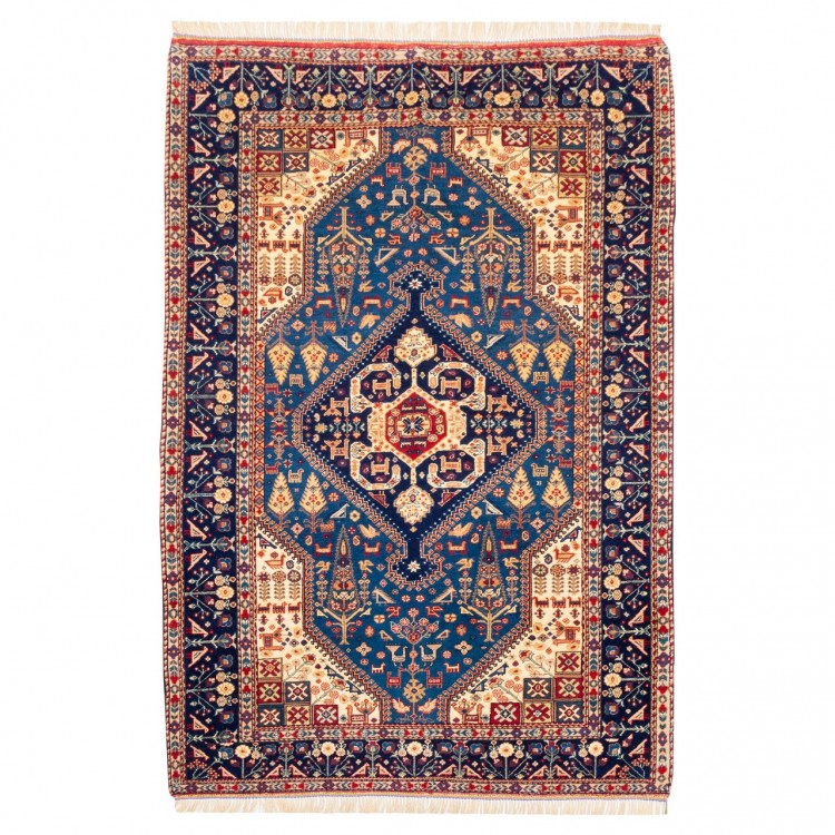 Tapis persan Qashqai fait main Réf ID 153022 - 135 × 200