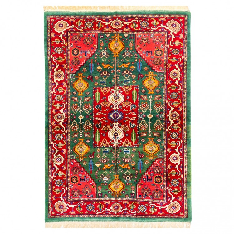 Tapis persan Qashqai fait main Réf ID 153023 - 140 × 199