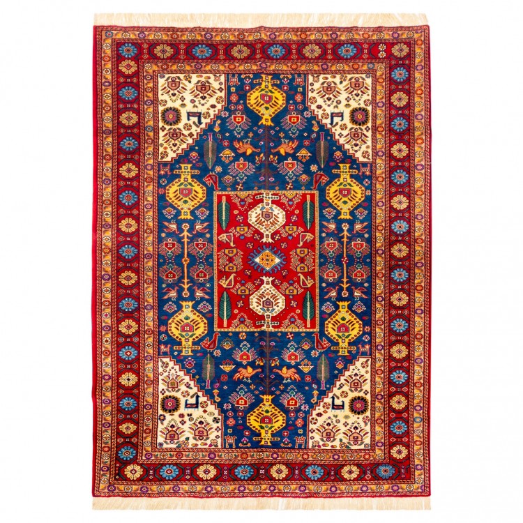 Tapis persan Qashqai fait main Réf ID 153024 - 141 × 197