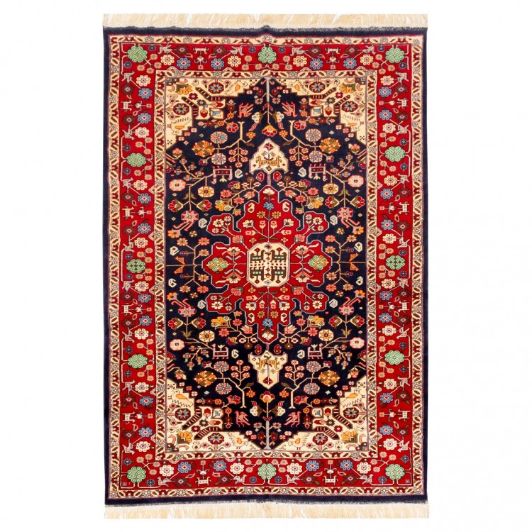 Tapis persan Qashqai fait main Réf ID 153026 - 133 × 194