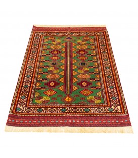 Tapis persan Mashhad fait main Réf ID 153064 - 110 × 153