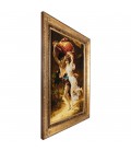 Tableau tapis persan Tabriz fait main Réf ID 902618