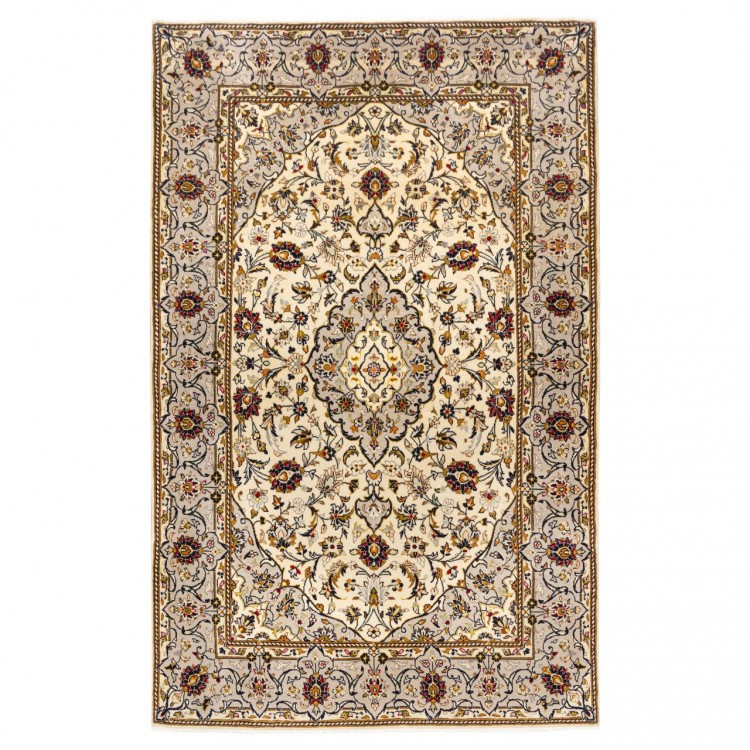 Tappeto persiano Kashan annodato a mano codice 705095 - 136 × 213