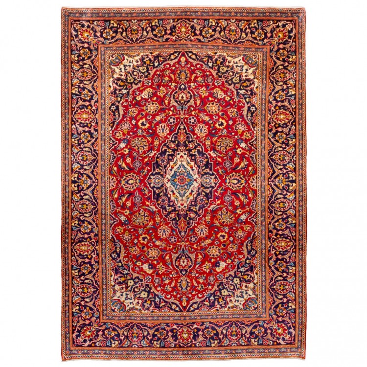 Tapis persan Kashan fait main Réf ID 705044 - 202 × 290