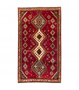 فرش دستباف قدیمی سه و نیم متری قشقایی کد 705175