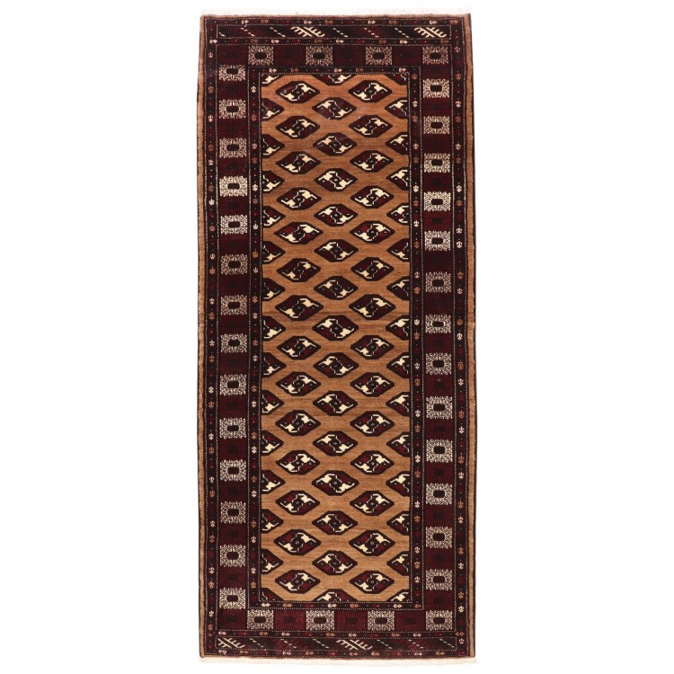 Tapis persan Turkmène fait main Réf ID 154144 - 104 × 236