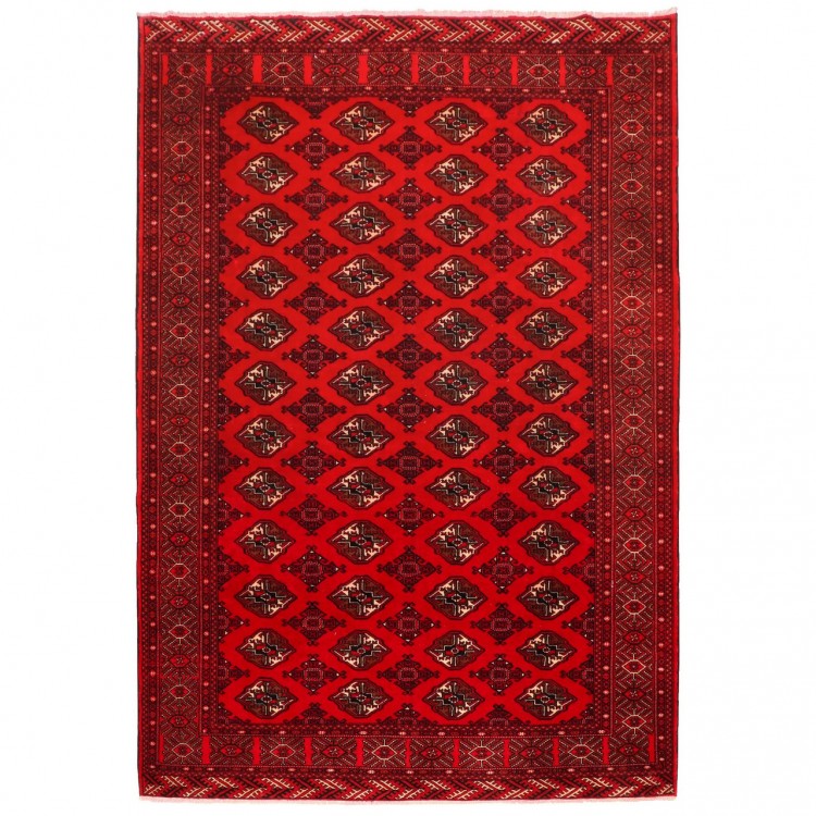 Tapis persan Turkmène fait main Réf ID 154013 - 217 × 295