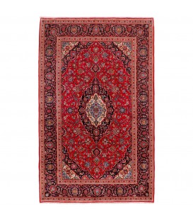 Tapis persan Kashan fait main Réf ID 154020 - 196 × 297