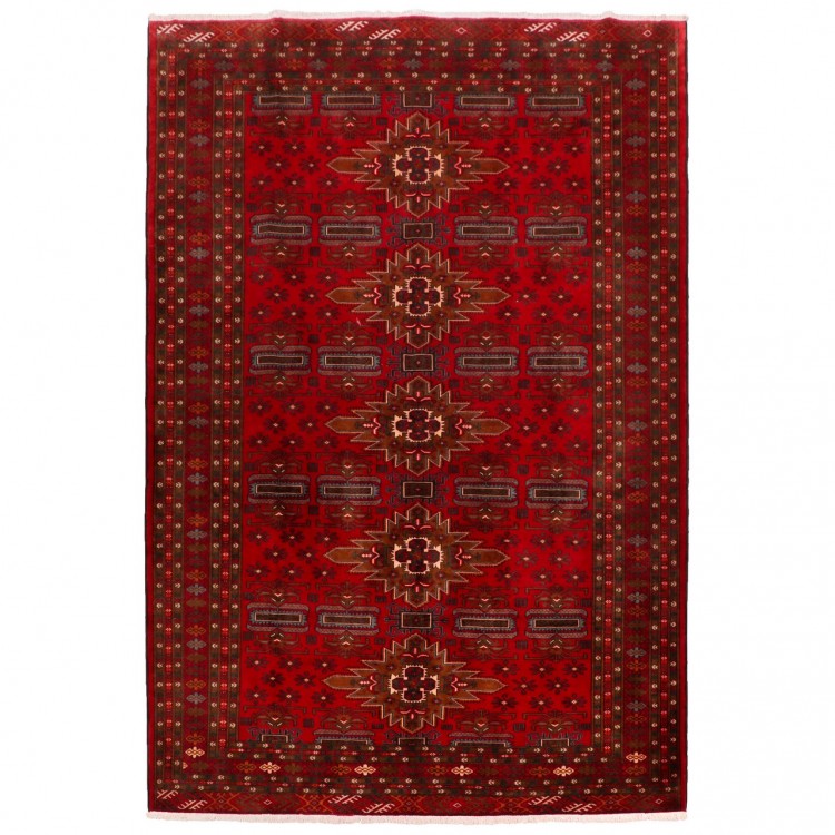 Tappeto persiano turkmeno annodato a mano codice 154024 - 207 × 287