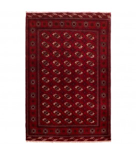 Tappeto persiano turkmeno annodato a mano codice 154027 - 214 × 300