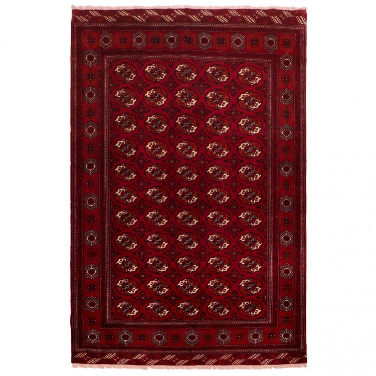 Tappeto persiano turkmeno annodato a mano codice 154027 - 214 × 300