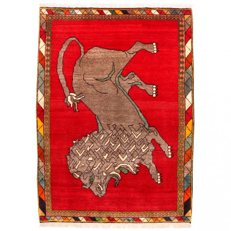 Tapis persan Shiraz fait main Réf ID 154153 - 112 × 153
