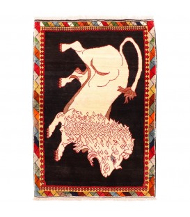 Tapis persan Shiraz fait main Réf ID 154156 - 103 × 150