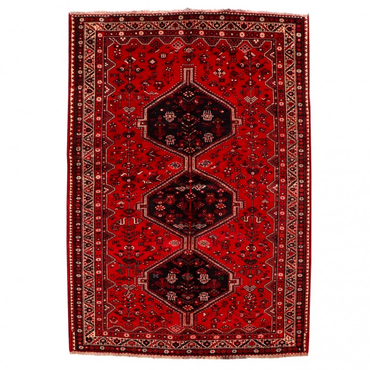 Tapis persan Shiraz fait main Réf ID 154068 - 205 × 274