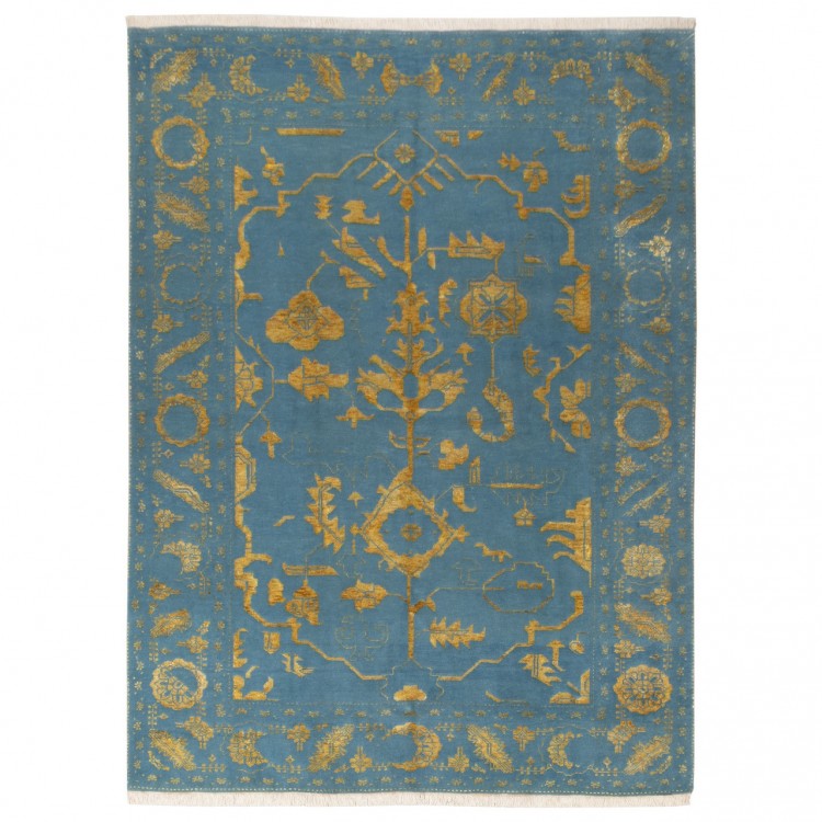 Tappeto persiano Tabriz annodato a mano codice 155001 - 207 × 273