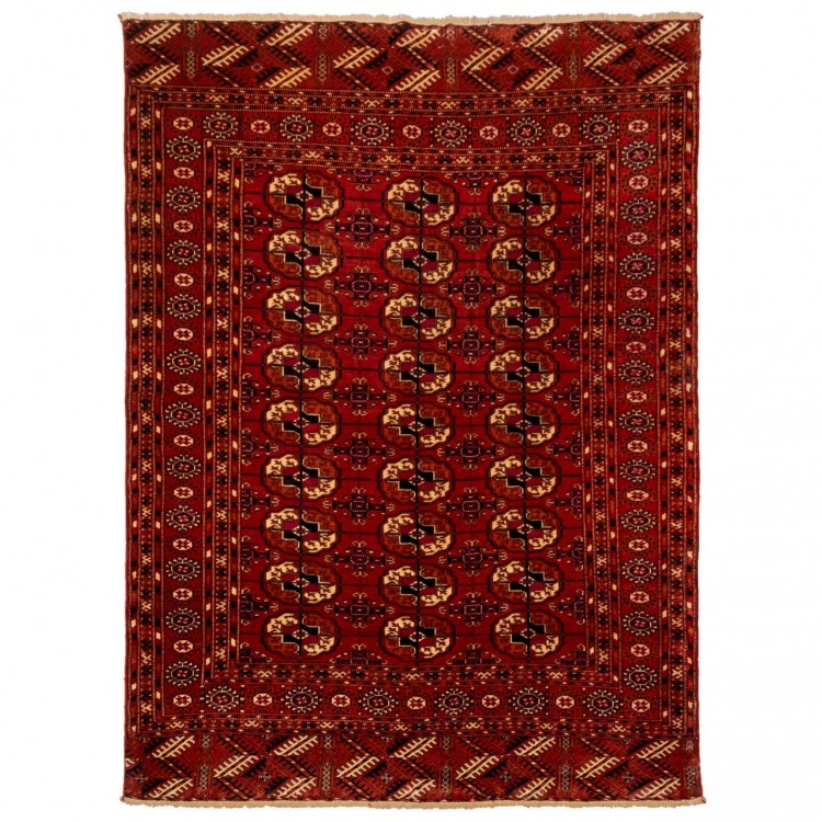 Tapis persan Turkmène fait main Réf ID 156019 - 123 × 166