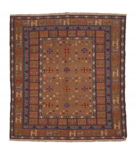 Kilim persiano Quchan annodato a mano codice 156055 - 143 × 155