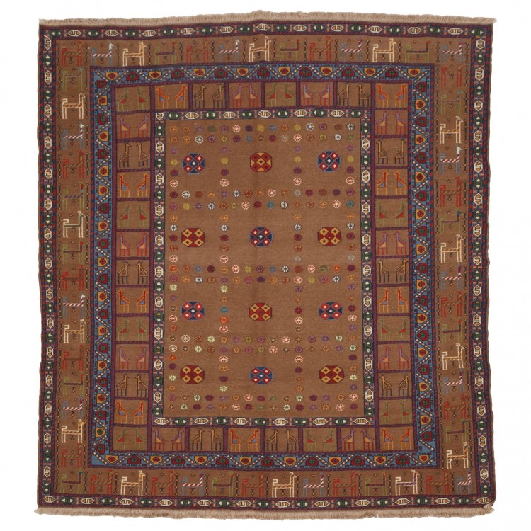 El Dokuma Kilim Goçan 156055 - 143 × 155