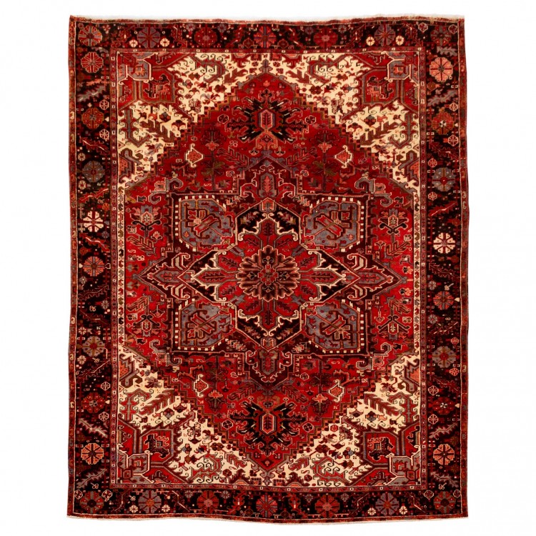 Tapis persan Heriz fait main Réf ID 156156 - 255 × 324