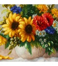 Tableau tapis persan Tabriz fait main Réf ID 902654
