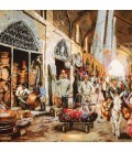 Handgeknüpfter Tabriz Bildteppiche Ziffer 902702