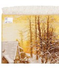 Tableau tapis persan Tabriz fait main Réf ID 902708