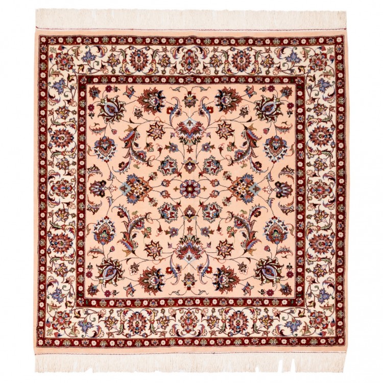 Tapis persan Mashhad fait main Réf ID 152093 - 154 × 154