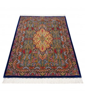 Tapis persan Qom fait main Réf ID 152113 - 102 × 147