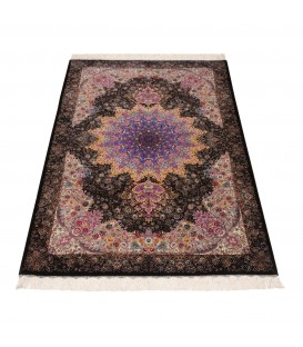 Tapis persan Qom fait main Réf ID 152116 - 101 × 148