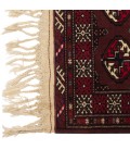 فرش دستباف قدیمی یک متری ترکمن کد 171827