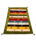 Gabbeh persiano Fars annodato a mano codice 122225 - 105 × 152